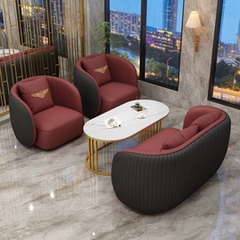 办公沙发;桌类、茶几;布艺沙发