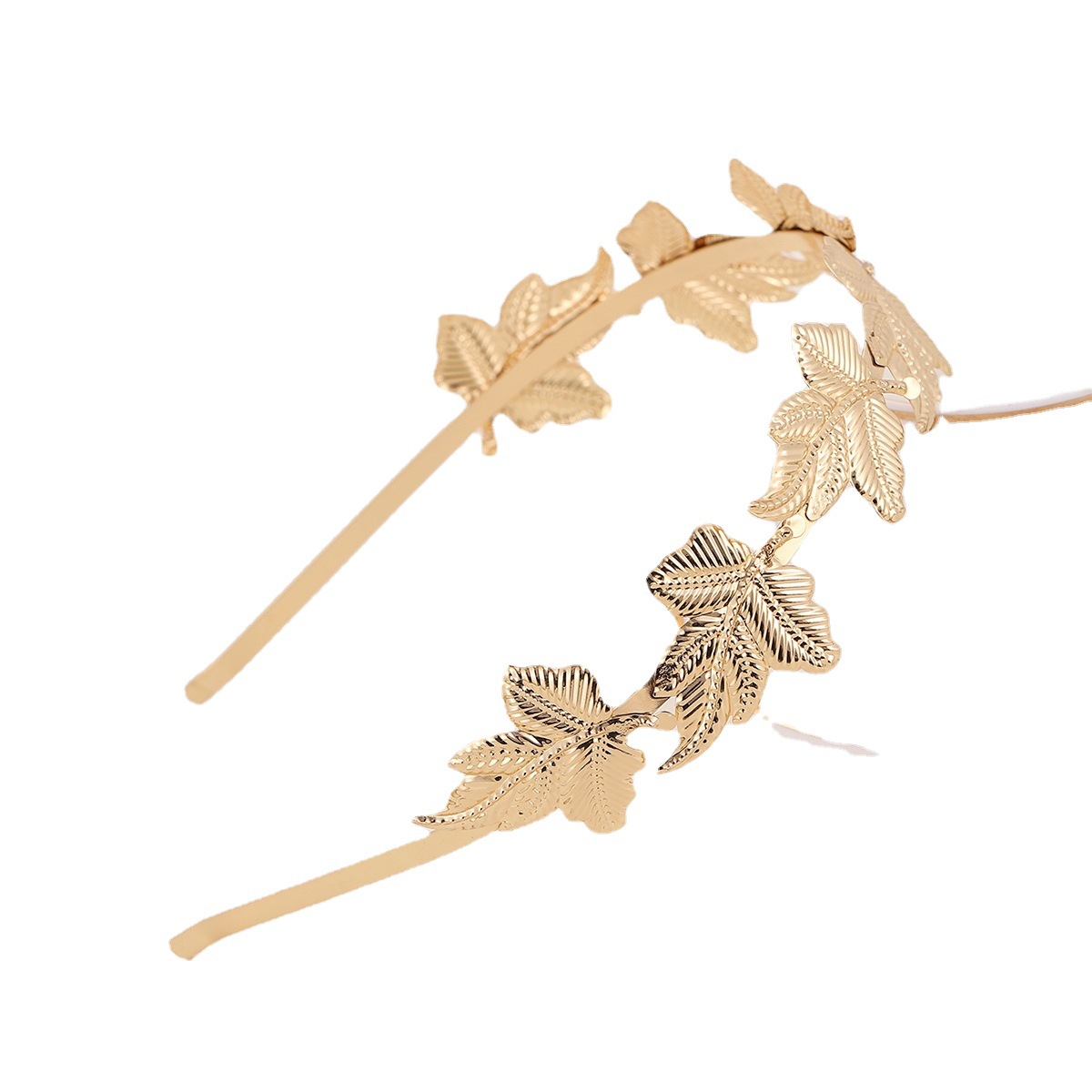 Europa y América nueva moda barroca hoja de oro tocado diadema nuevo comercio exterior diadema tocado simple decoración diadema