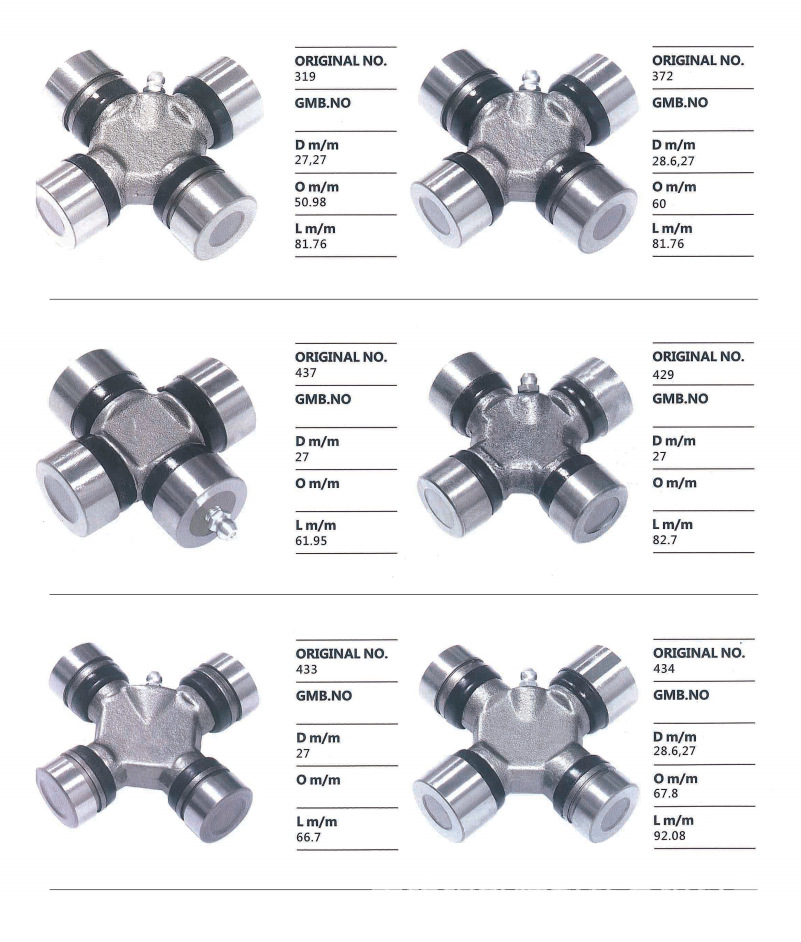 EQ140 universal joint cross shaft 39×118, cross bearing assembly for truck rotary tiller drive shaft