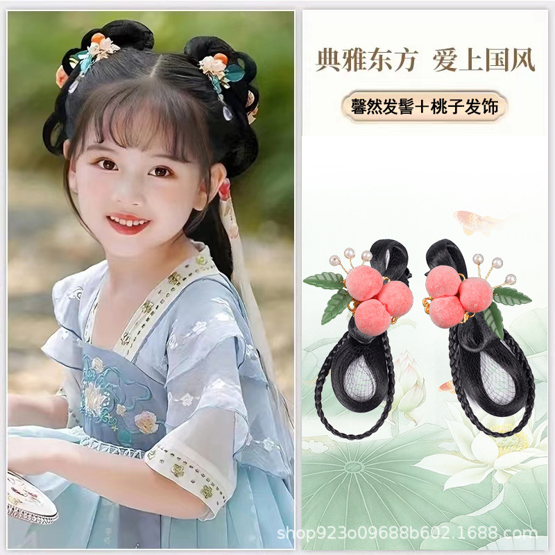 Xinran 헤어 Bun SKU 복숭아 헤어 액세서리