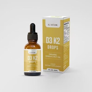 �F؛D3 K2 Drops Organic Omega 3 MCT Oil�ЙC�o���΄�