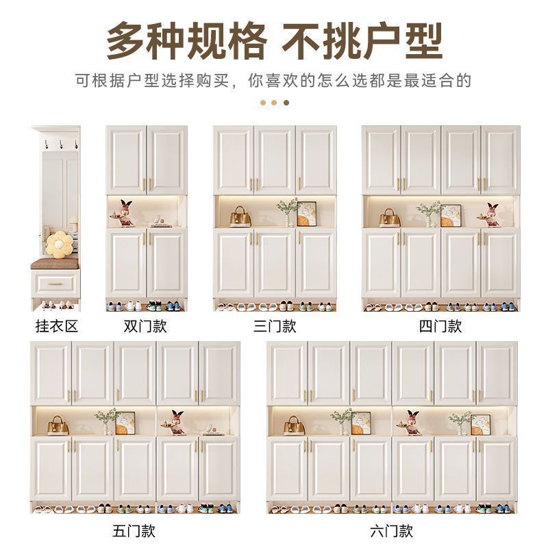 实木鞋柜入户玄关柜家用门口鞋柜可坐大容量一体靠墙立式储物鞋架|undefined