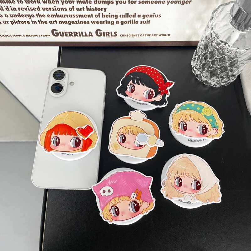 Rotating Cute Cartoon Girl Magnetic Stand for MagSafe with Strong Adhesion, Extendable Desktop Airbag for Women Rotating Cute Cartoon Girl Magnetic Stand for MagSafe with Strong Adhesion, Extendable Desktop Airbag for Women