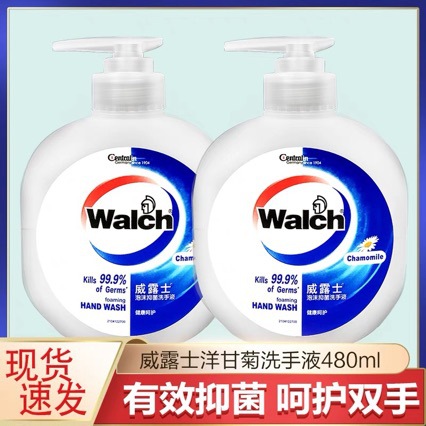 威露士抑菌洗手液480ml多香型洗手液呵护双手滋润健康洗手液家用