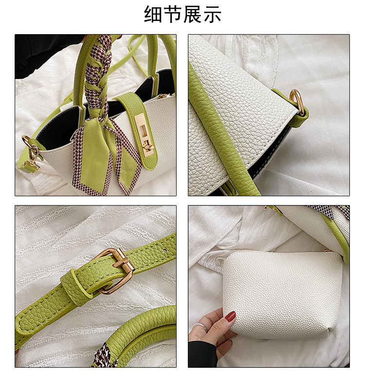 The new trendy women's bag for the summer of 2025, a simple commuting bucket bag with a large capacity and a single-shoulder handbag for women Specification drawing