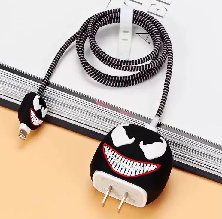 2023 nuevo cargador de dibujos animados cubierta protectora adecuada para Apple carga rápida cabeza 18/20W estándar europeo estándar americano aplicable