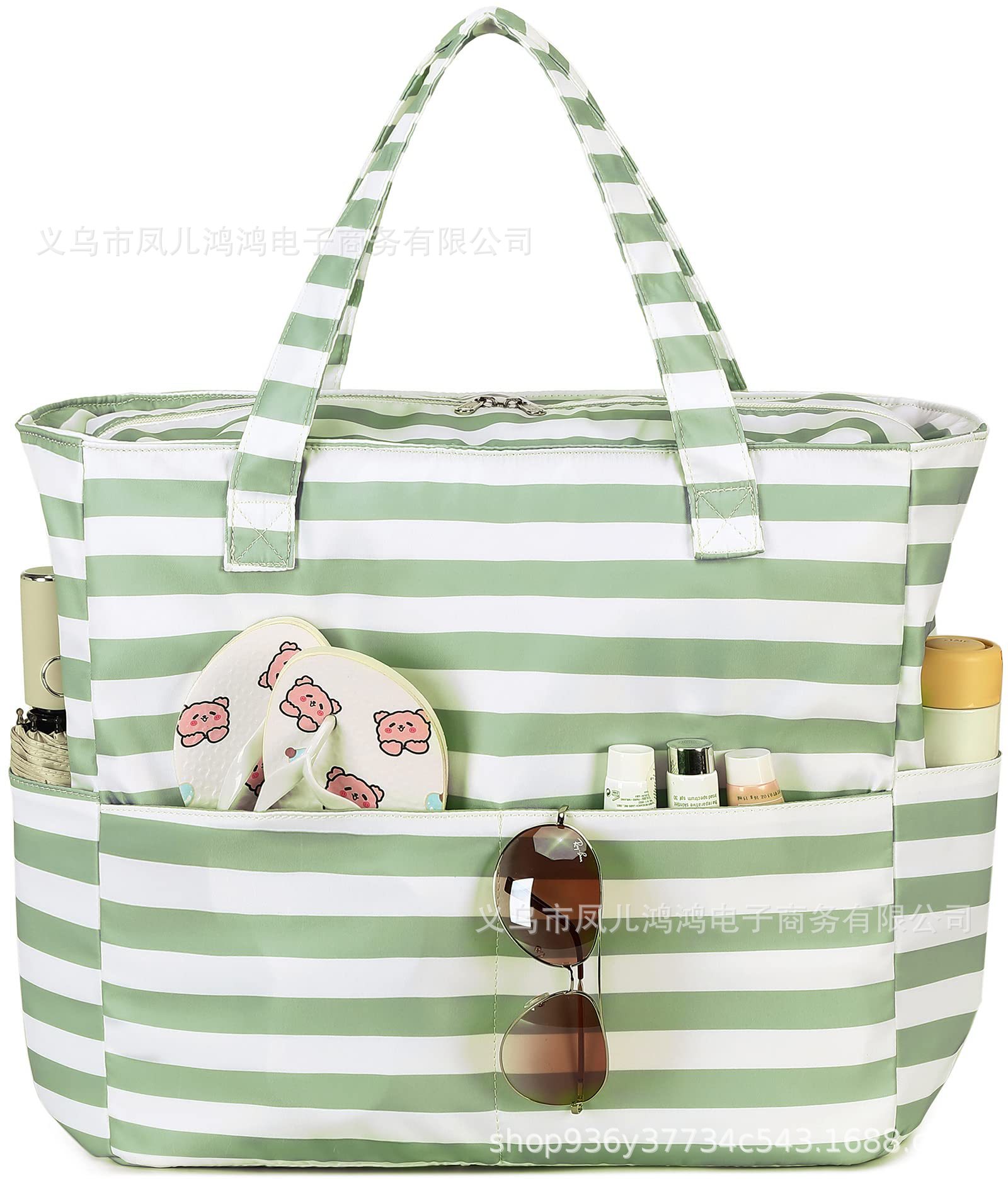 미세 옅은 녹색 줄무늬