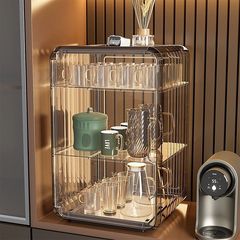防塵カップホルダー収納ラックカップウォーターカップティーカップラックコーヒーカップマグ収納
