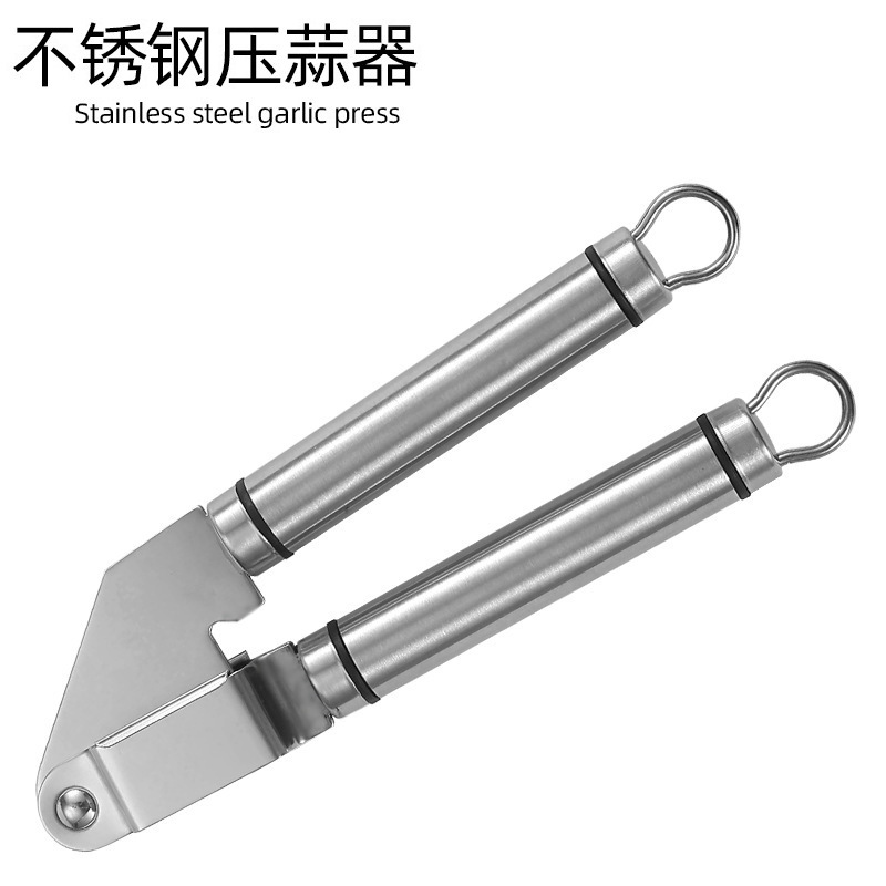 Stainless Steel Garlic Press Garlic Mudder Multifunctional Garlic Packer Garlic Chopper Household Kitchen Creative Tools Garlic Packer