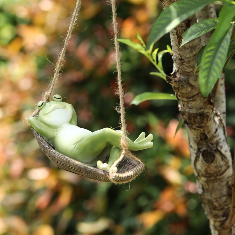 Cross-border Garden Swing Frog Pendant Cute Animal Modern Simple Outdoor Garden Hanging Fun Carving in Stock Cross-border Garden Swing Frog Pendant Cute Animal Modern Simple Outdoor Garden Hanging Fun Carving in Stock