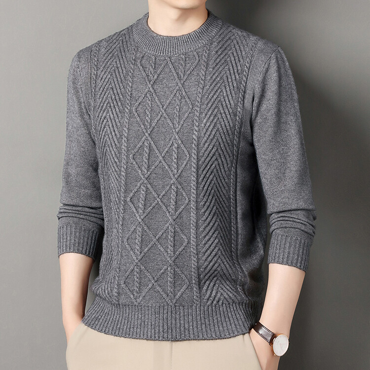 Nuevo suéter de hombre de mediana edad, nuevo jersey de punto, primavera y otoño, jersey de punto para hombres, casual