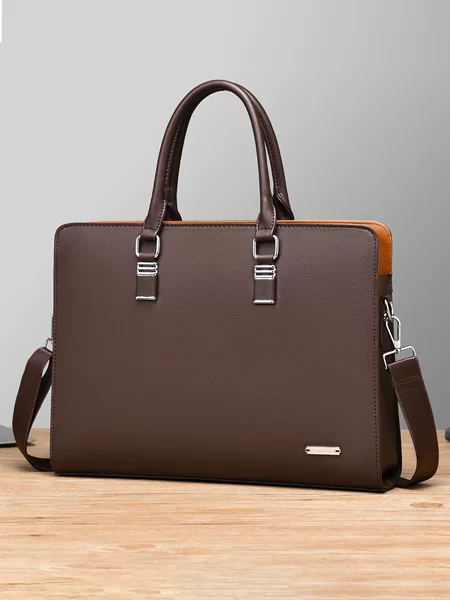 Cross-Border Men's Bag, Large-Capacity Men's Casual Handbag, Business Briefcase, Shoulder Crossbody Bag, Business Trip Computer Bag
