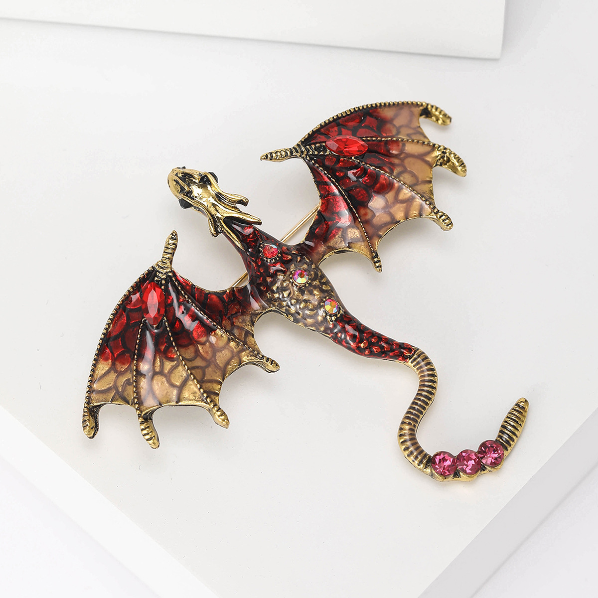 21g Weight Artificial Rhinestones Inlay Material Brooches Classification Banquet, Party, Street Occasion Alloy Material Animal Pattern Women's Gender Enamel Design Casual Style Casual Pin Animal Alloy Enamel Artificial Rhinestones Women's Brooches 22