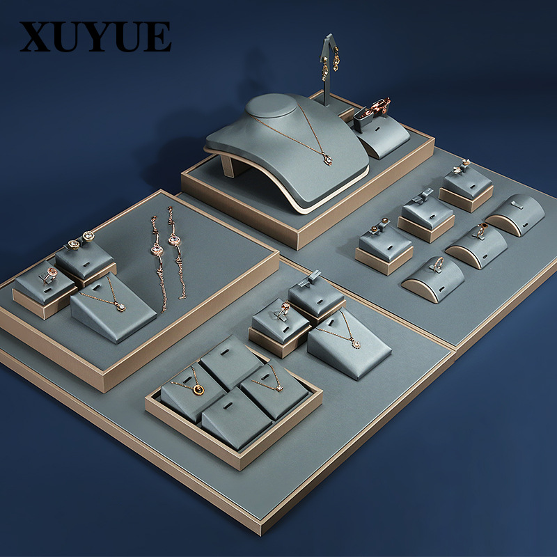 Jewelry display props manufacturer direct sales jewelry display bracelet earrings creative carbon gray jewelry display stand