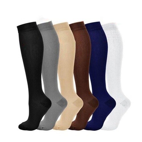 Cross-border exclusive new multi-color pressure gradient socks, nylon high-elastic TV flat socks for wholesale