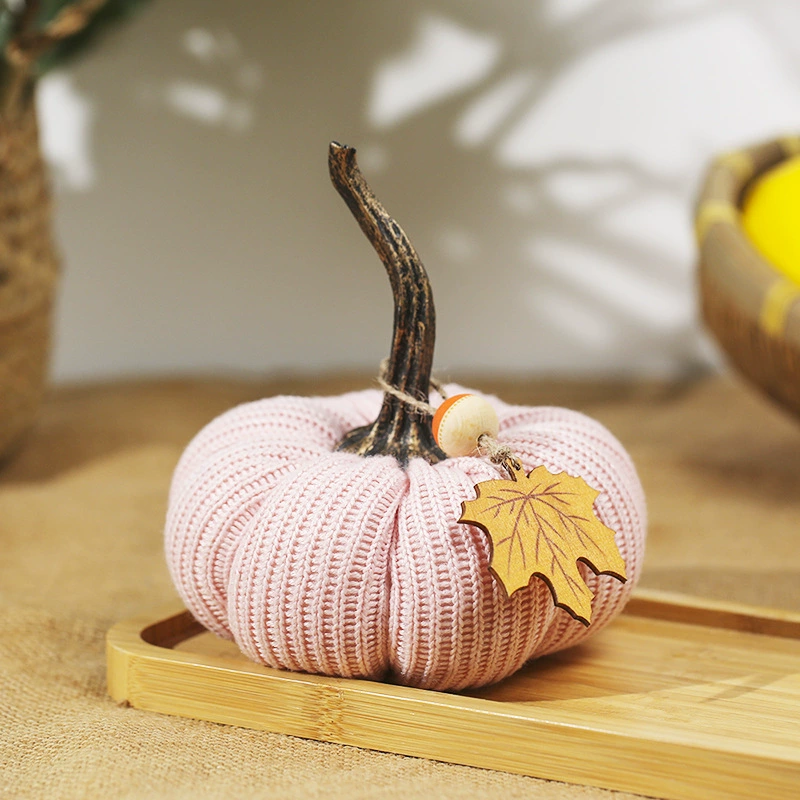 Креативная искусственная тыква, трансграничный новый фестиваль урожая, украшения на День Благодарения, вязаная ткань, тыква, настольное окно