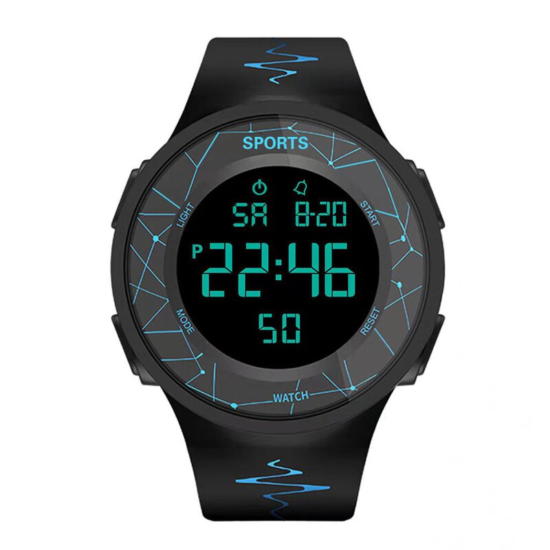 Multifunctional Sports Electronic Watch for Teenagers and Students, Luminous and Waterproof, 10m Simple and Trendy Design