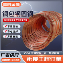 镀铜圆钢铜包钢圆钢10mm防雷接地覆铜圆线12mm水平接地线镀铜圆线