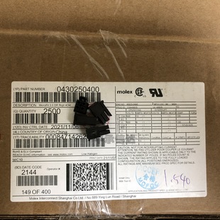 ȫ��ԭ�b43025-0400 430250400 �g��3.0mm 4PIN �z�� �B�����⚤