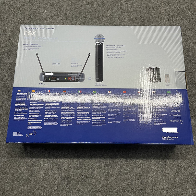 舒尔/Shure话筒PGX24  BETA58A  话筒 塑料箱包装 一拖一 无线麦克风 无线话筒详情5
