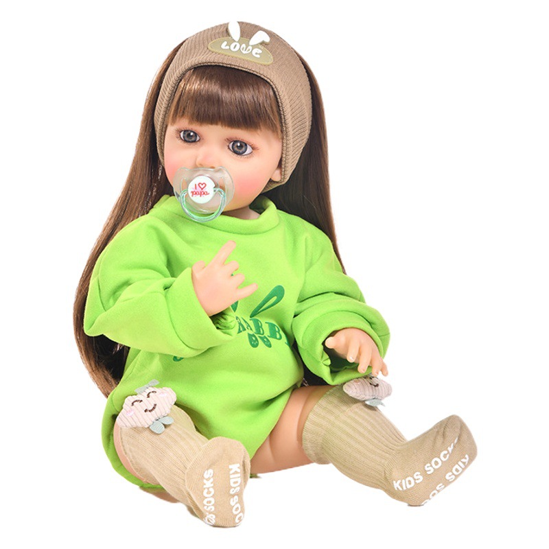 Transfronterizo nueva muñeca renacida vinilo completo 55cm simulación muñeca bebé niña muñeca de juguete entrega al por mayor