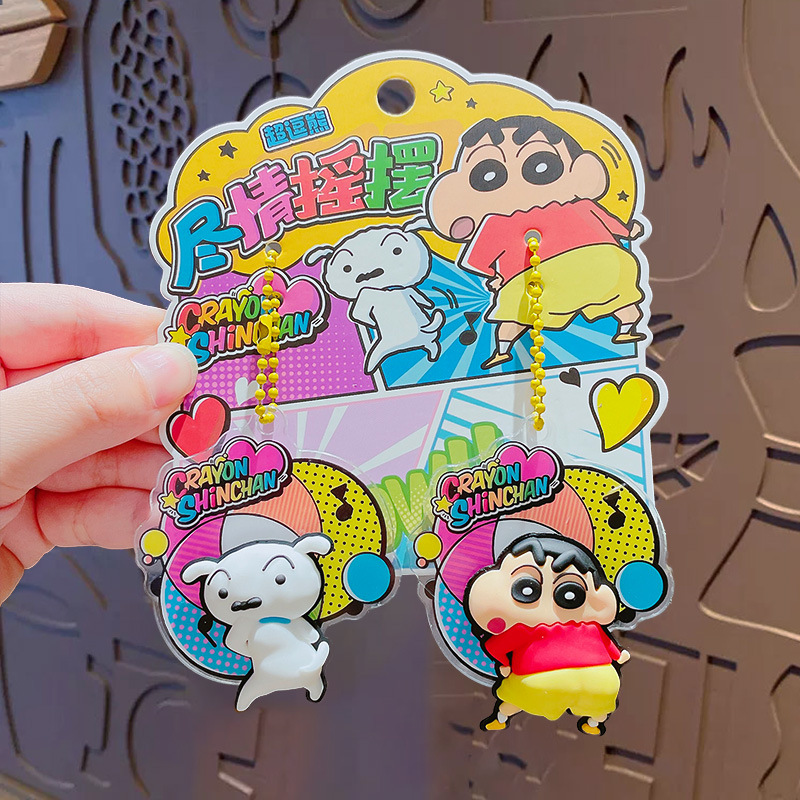 Crayon Shin-Shitie Swing Keychain-Shitie Silent