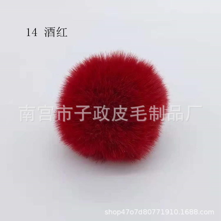 Bola de piel de conejo de imitación 6cm7cm8cm9cm10cm Bola de piel al por mayor hecha a mano DIY joyería ropa zapatos accesorios adornos