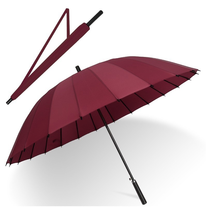 24骨长柄雨伞男款晴雨两用女学生加厚结实耐用双号防晒自动伞|undefined