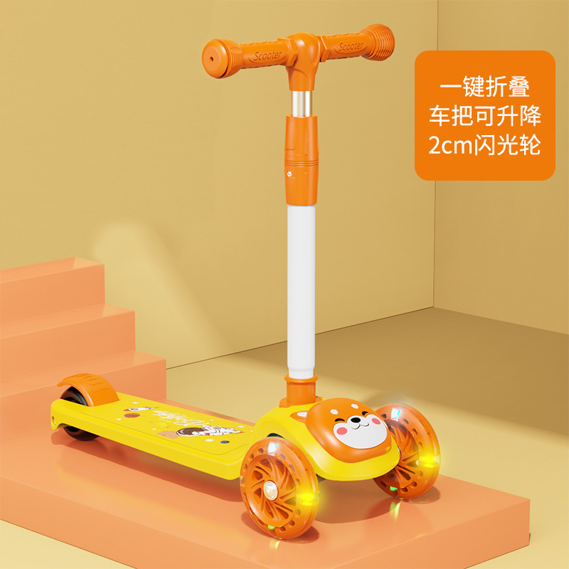 Spot de comercio exterior al por mayor scooter para niños, puede sentarse, niños y niñas, asientos deslizantes para bebés, música plegable