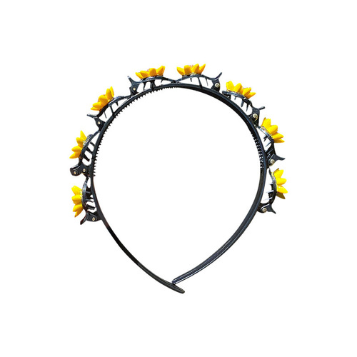 Children's braided hair hoop summer little girl Korea does not hurt the head girls hairpin broken hair press hair braid artifact hair accessories