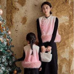 一緒に親子服をします。