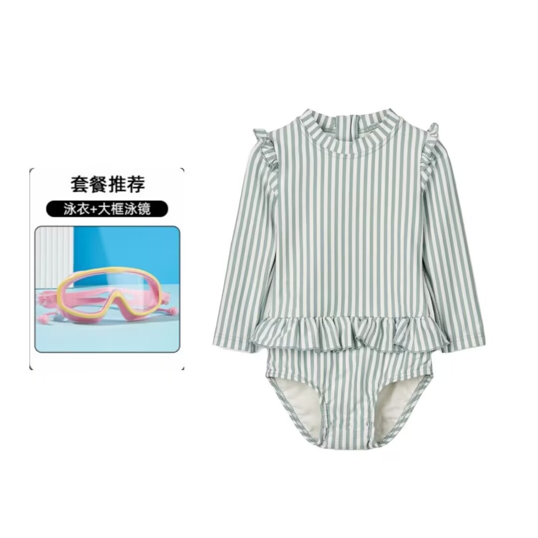 Niños trajes de baño de manga larga de secado rápido para niñas nuevas niñas lindas trajes de baño al por mayor