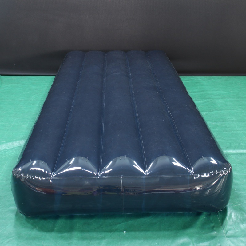 多功能用途柔软PVC充气黑色透明方形气垫家用加大折叠床便携床垫