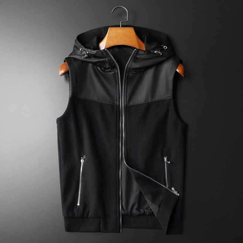 Men's Vest Jacket Fashion Hooded 2026 Autumn New Hot-Selling Men's Clothing Direct Sale from Manufacturer European Trend Men's Vest Jacket Fashion Hooded 2026 Autumn New Hot-Selling Men's Clothing Direct Sale from Manufacturer European Trend