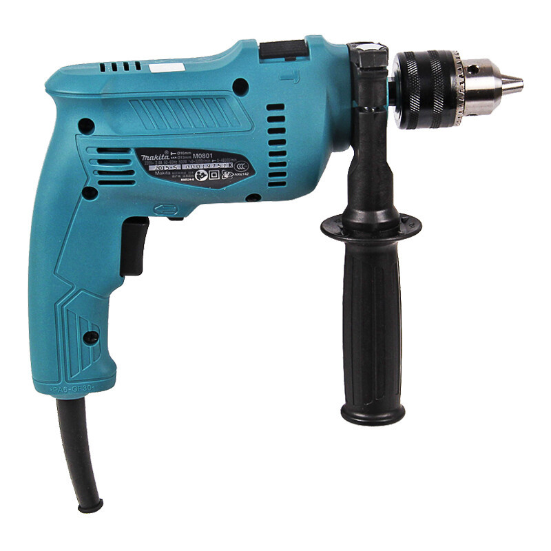 Muchiada Muchiada taladro de impacto 10mm taladro de mano decoración de madera metal piedra perforación de azulejos M0800B