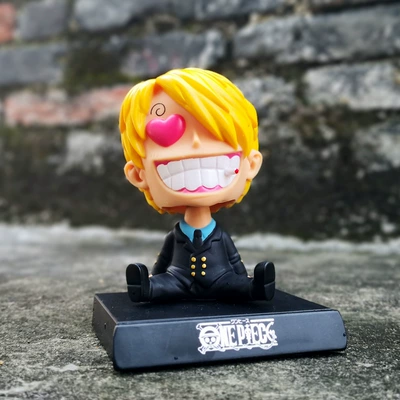 Cartoon Creative Car Ornaments, Car ornaments - -shaking-his-head-sanji