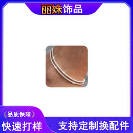 亚马逊新款女式脚链套装可叠戴加大码小众时尚ins风简约饰品
