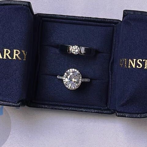 Japanese and Korean Classic Couple Rings Wedding Rings Adjustable Wedding Diamond Rings Popular on Xiaohongshu, Douyin, Kuaishou