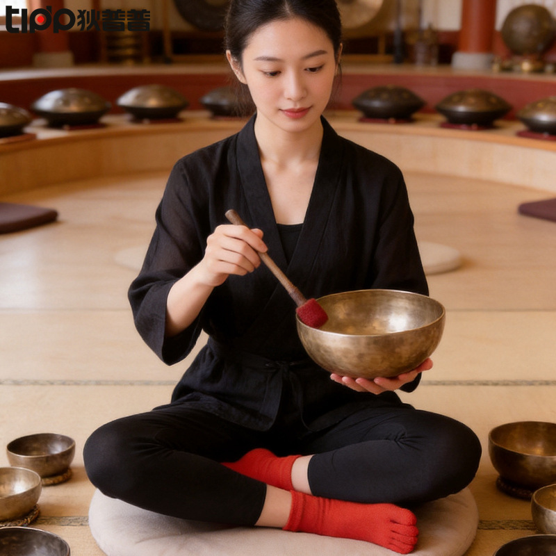 [Cross-Border] Women's Five-Finger Yoga Socks with Non-Slip Grip for Dance, Sports, Fitness, Professional Pilates, Singing Bowl Meditation