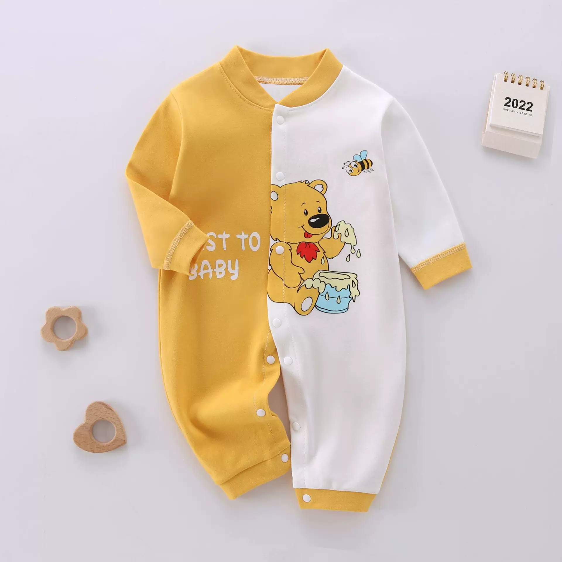 婴儿连体衣春秋纯棉新生儿宝宝长袖爬服哈衣儿童精梳棉家居服连身