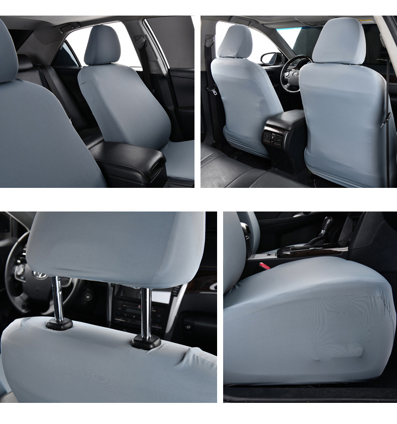 Car seat cover, cushion protector, headrest, seat separate universal cool-touch ice silk driver and passenger seat cushion cover, full coverage