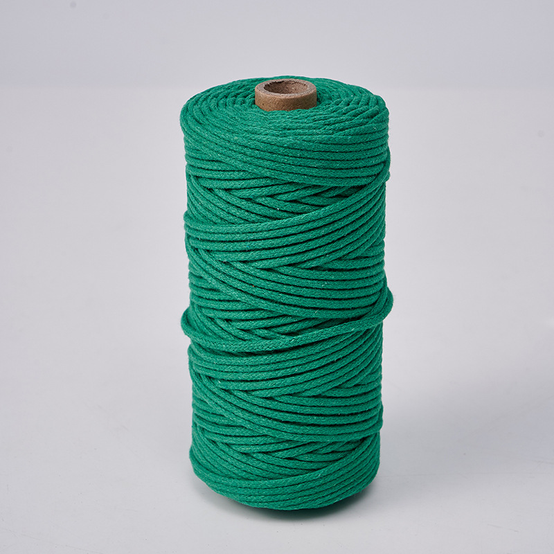 Cuerda de algodón con núcleo de 3mm, ropa de bricolaje, decoración de textiles para el hogar, cordón de algodón, cuerda tejida, tapicería de color, cuerda de algodón con corazón