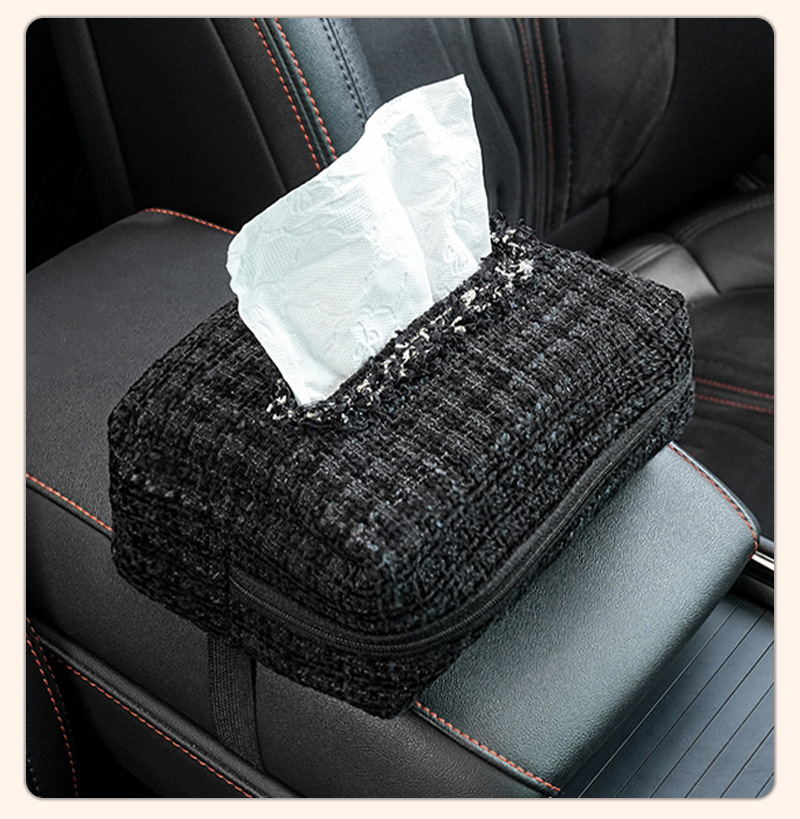 Car Tissue Box, Simple Small Fragrant Windmill, Seat Back-Mounted Tissue Box, Creative Multi-Functional Car Tissue Bag