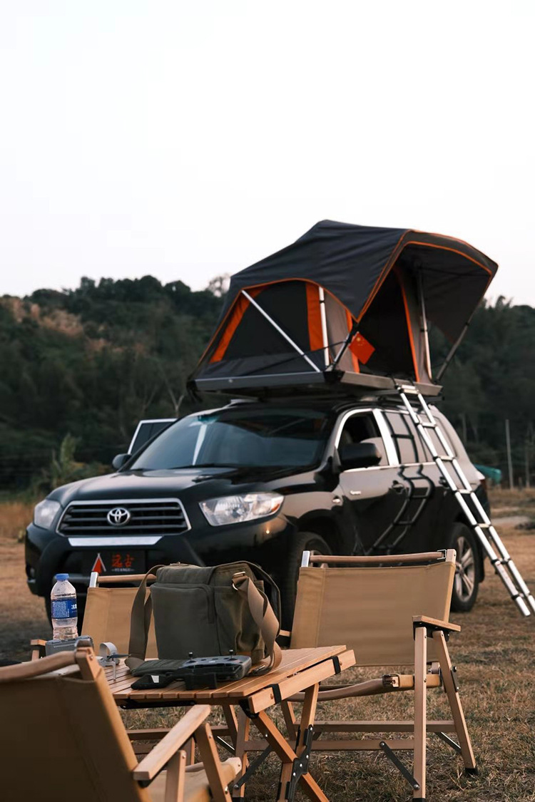 Export Car Roof Tent for 3-4 People, Fully Automatic Quick-Opening Car Tent, Soft-Top Outdoor Camping Equipment Customization