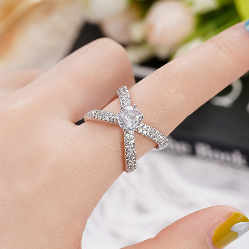 Cao Shi's Light Luxury and Unique Design New for Women's Fashion Personality Cross Style Hot selling Ring_voghion.com