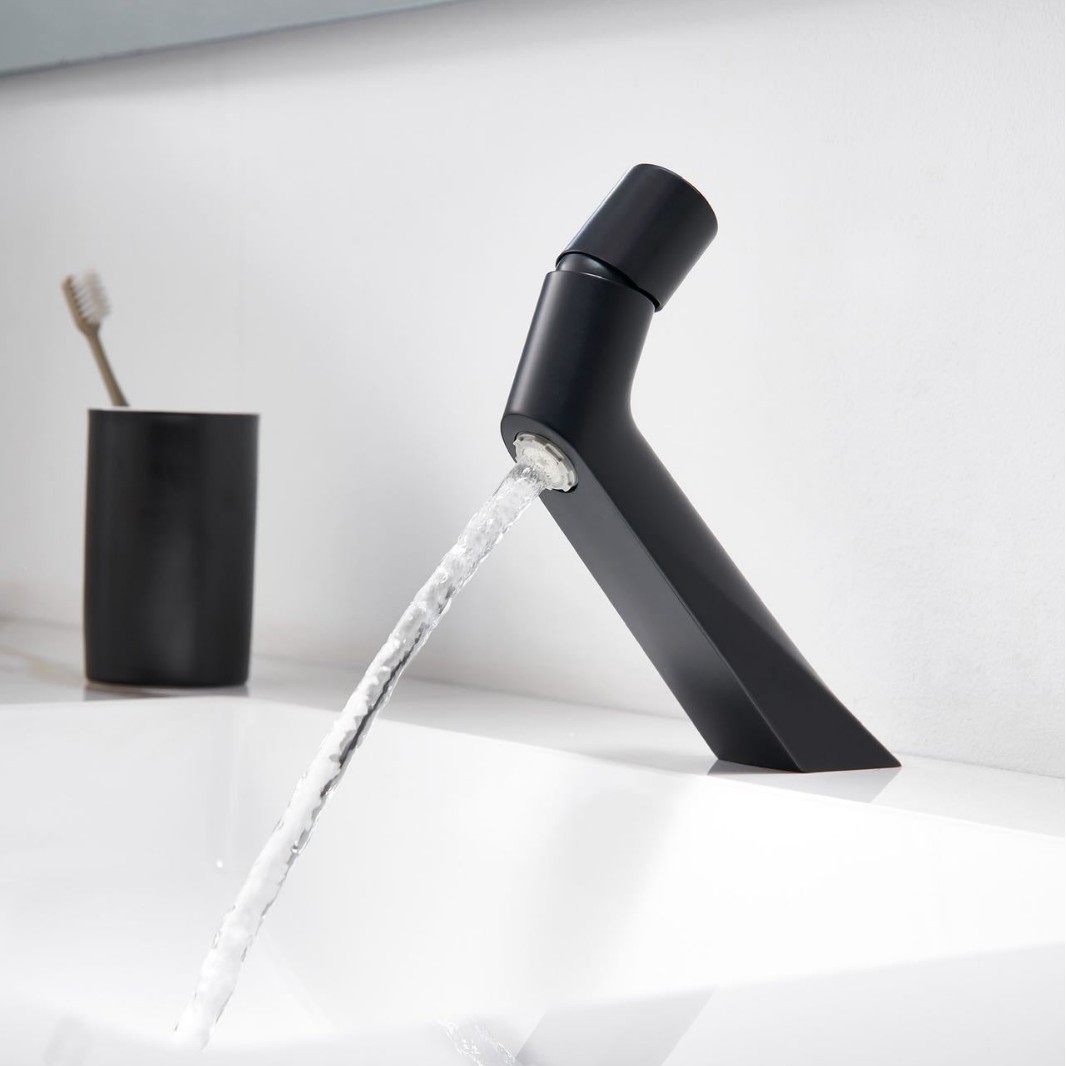 Bathroom Household Basin Hot and Cold Faucet Washbasin Undercounter Basin Black Simple Bathroom New Popular Faucet