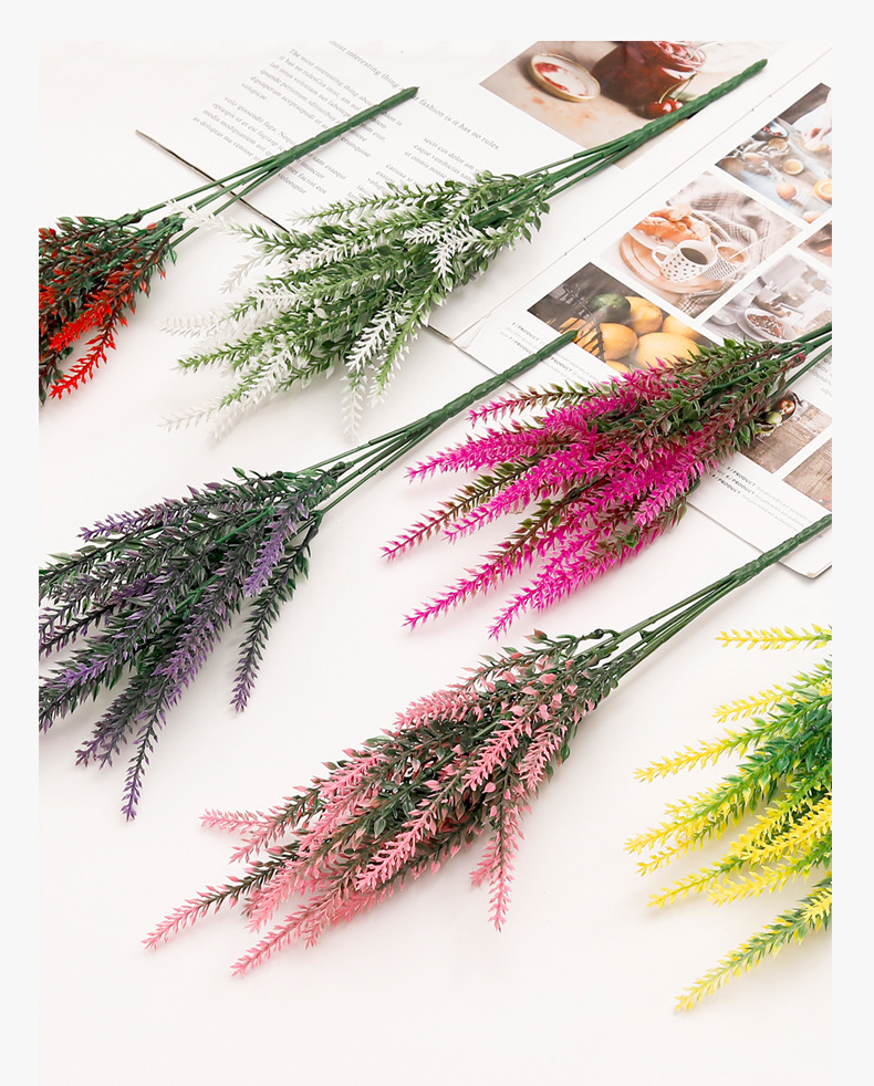 Artificial Lavender Flowers For Home And Wedding Decoration_voghion.com