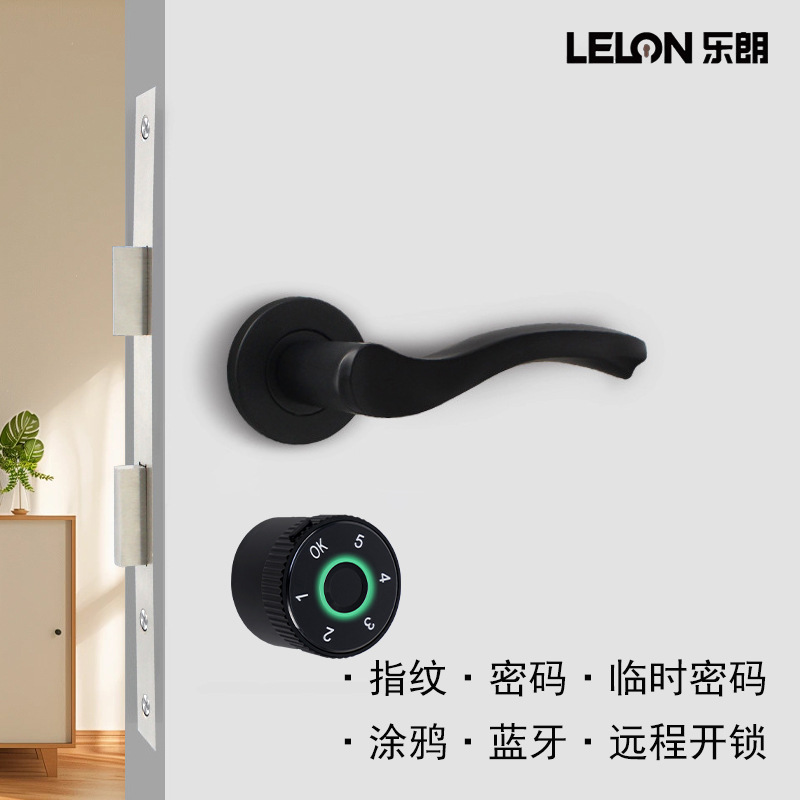 comercio exterior graffiti bloqueo inteligente reemplazo de puerta de madera bloqueo de huella digital bloqueo de contraseña bloqueo de puerta inteligente de oficina