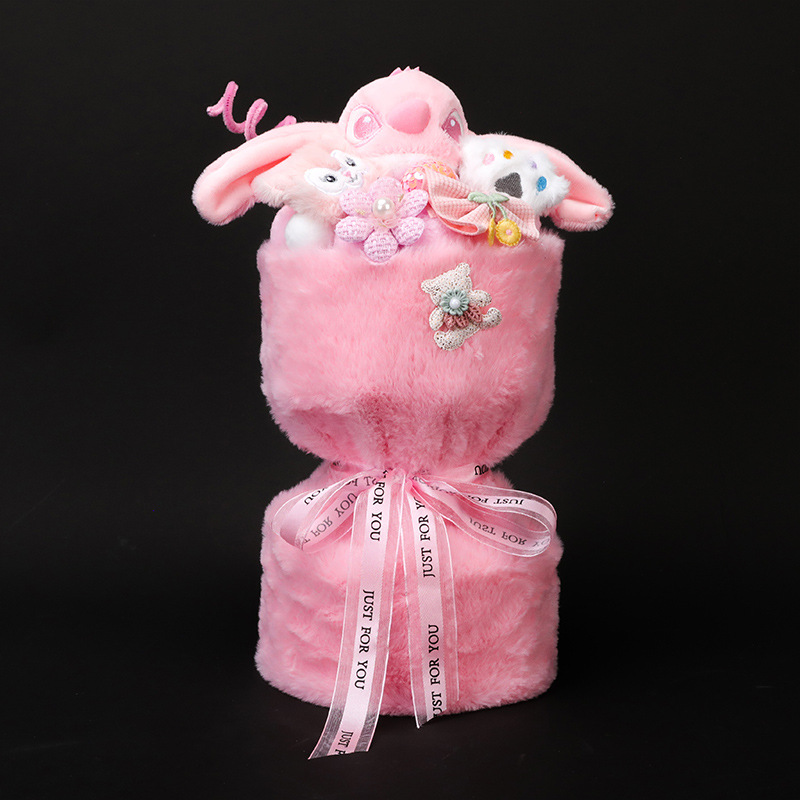 (procesamiento de liquidación) productos terminados 1 de junio día de los niños muñeca ramo de flores regalo para jardín de infantes muñeca ramo de flores para niños