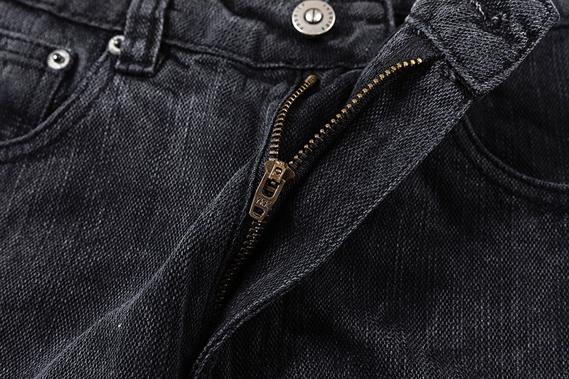 Modern Men's Jeans High Quality Washed Bamboo Denim Trousers_voghion.com